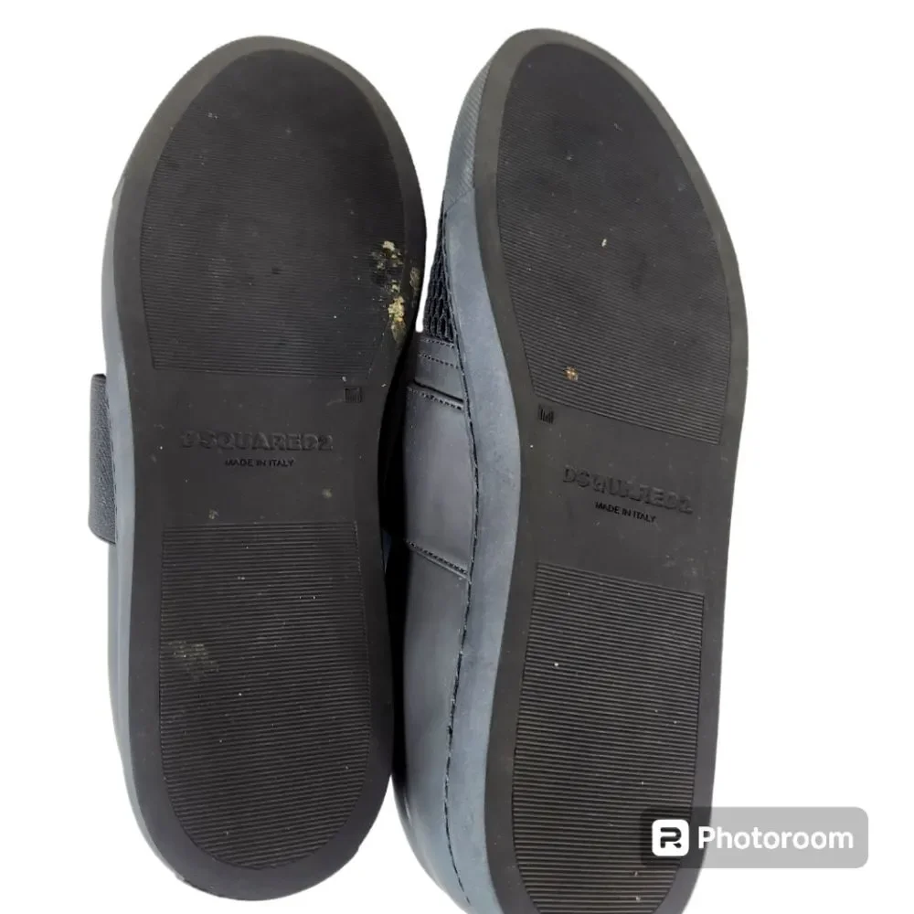 DSQUARED2 Mens No Lace Fishnet Toe Slip-on Loafer Casual Sneakers EU 41 US 8